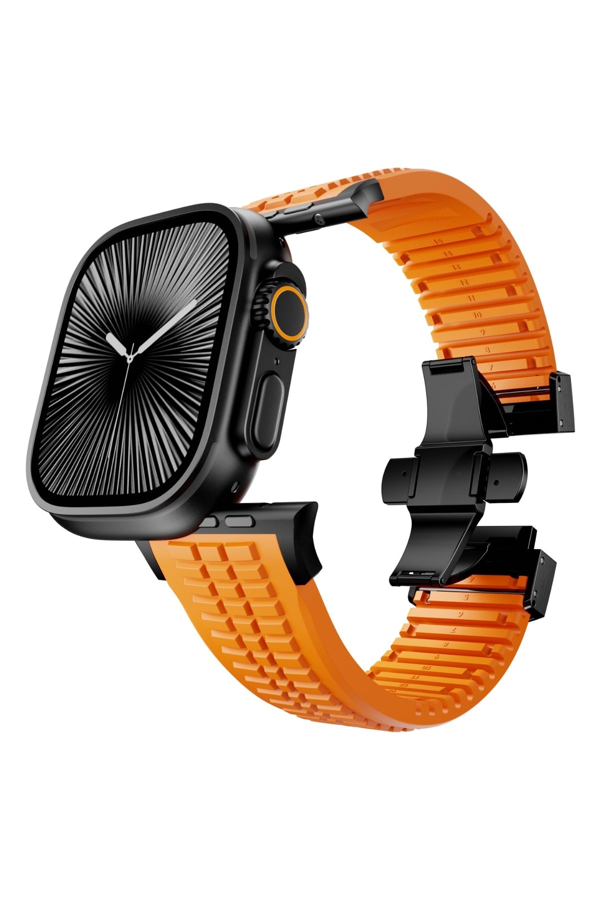 Apple Watch / Ultra Uyumlu Aqualink Kordon Crava Siyah Toka