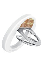 Aramid Fiber Magez Grip 3 Magsafe Magnetik Ring Stand Telefon Tutucu Golden Glint