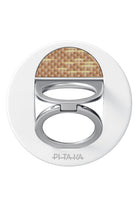 Aramid Fiber Magez Grip 3 Magsafe Magnetik Ring Stand Telefon Tutucu Golden Glint