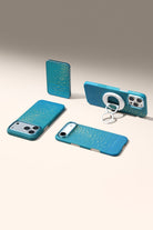 Aramid Fiber Magez Grip 3 Magsafe Magnetik Ring Stand Telefon Tutucu Lucid Blue