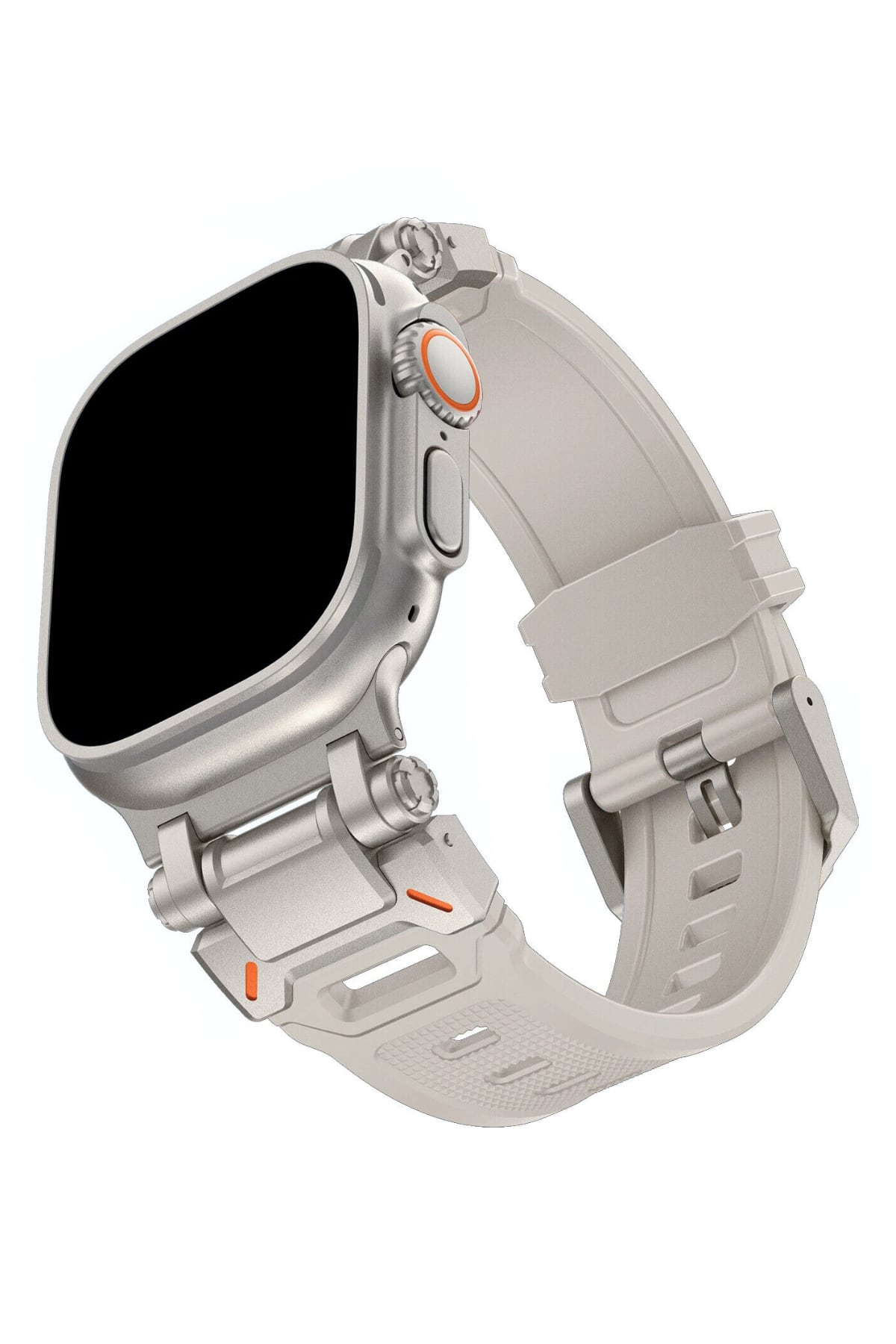 Apple Watch Uyumlu Defense Loop Silikon Kordon Argent