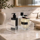 Memonza-Aria Çıta Detaylı Gümüş Organizer, Small, Şeffaf-Dekoratif Kutu-3-Milagron.com
