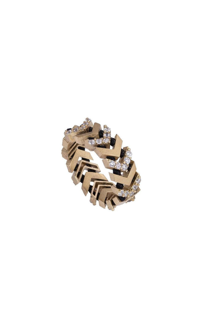 JUJU | Arrow Ring with Stones CRS-1167 3 | Milagron