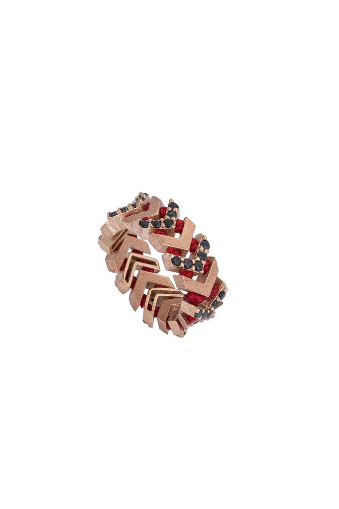 JUJU | Arrow Ring with Stones CRS-1167 5 | Milagron