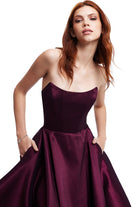 Esotte-Audrey Midi Mürdüm Elbise-Elbise-3-Milagron.com