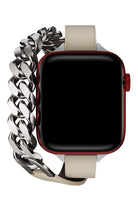Apple Watch Uyumlu Double Tour Deri Kordon Auro