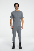 Cotton Basic T-Shirt - Gri