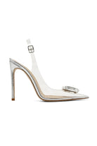 Bellina Deri & Şeffaf 10 Cm Stiletto