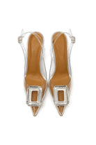 Bellina Deri & Şeffaf 10 Cm Stiletto