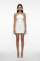 Beyaz Dantel Korseli MiNi Bodycon ElbiSe