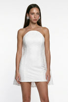 Beyaz Dantel Korseli MiNi Bodycon ElbiSe