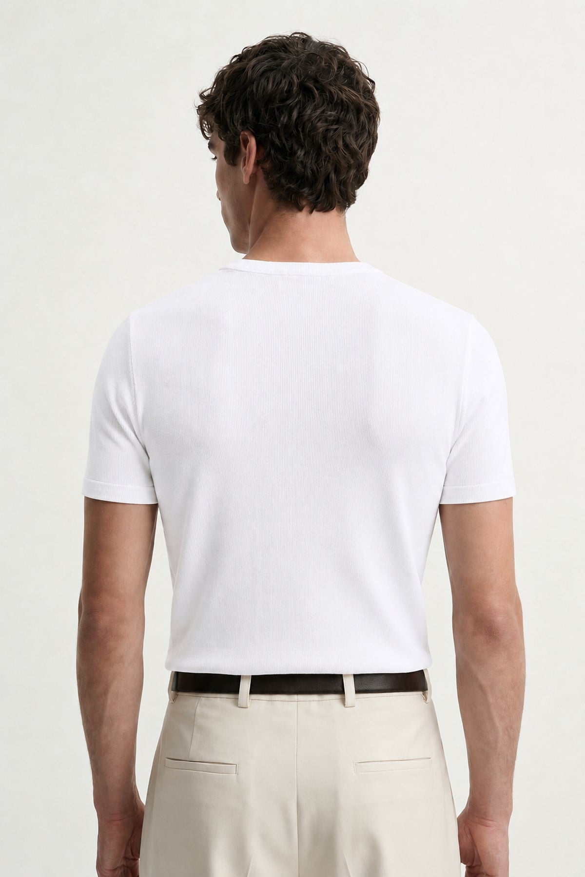 Antioch Beyaz Dokulu Erkek T-Shirt