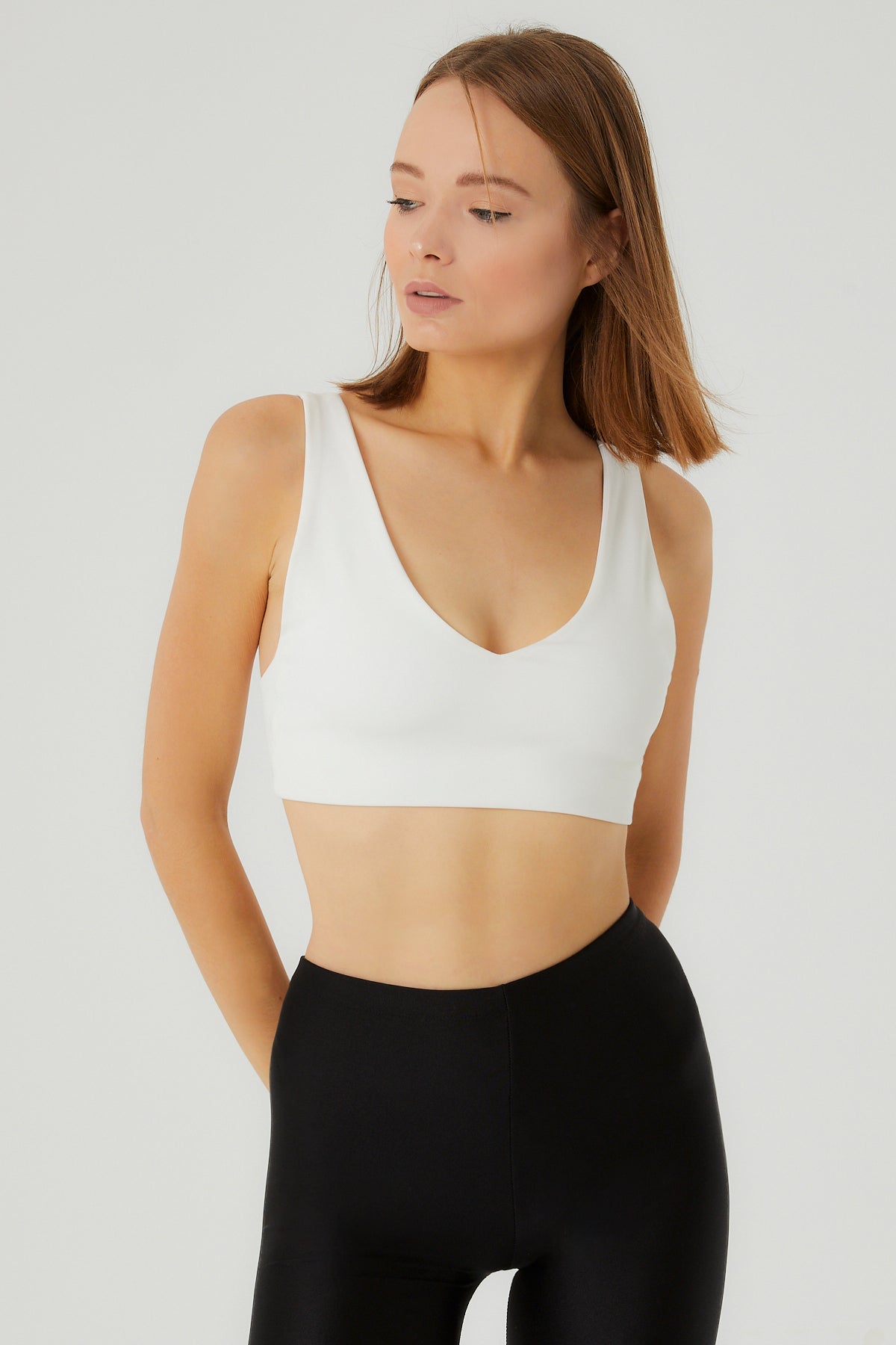 Harmonia Mini Crop Top | Beyaz