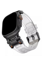 Apple Watch Uyumlu Defense Loop Silikon Kordon Black Clear