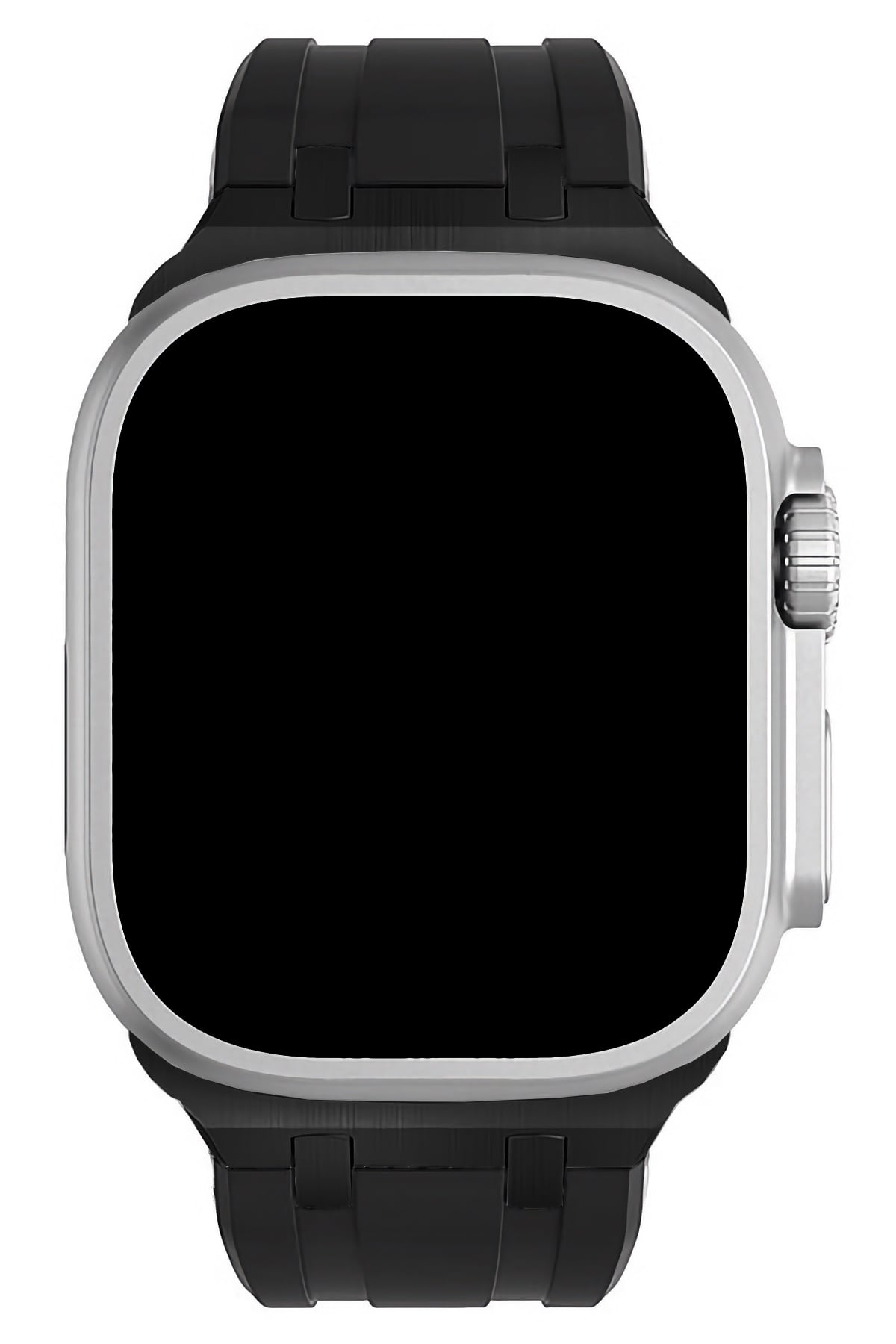 Apple Watch Ultra Uyumlu Royal Loop Rubber Kordon Black Coal