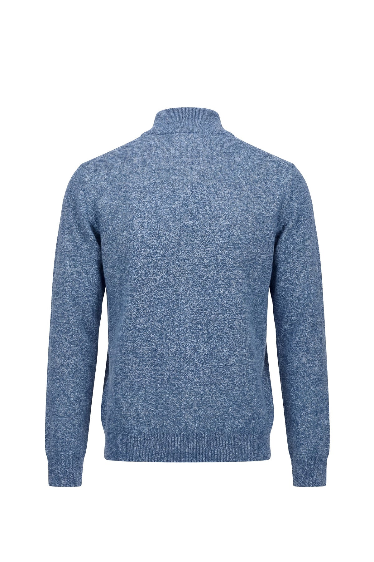 Erkek Relaxed Fit Zipper Mock Turtleneck