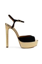 Brida Rugan-Süet 14 Cm Platform Topuklu Ayakkabı