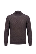 Erkek Relaxed Fit Zipper Mock Turtleneck