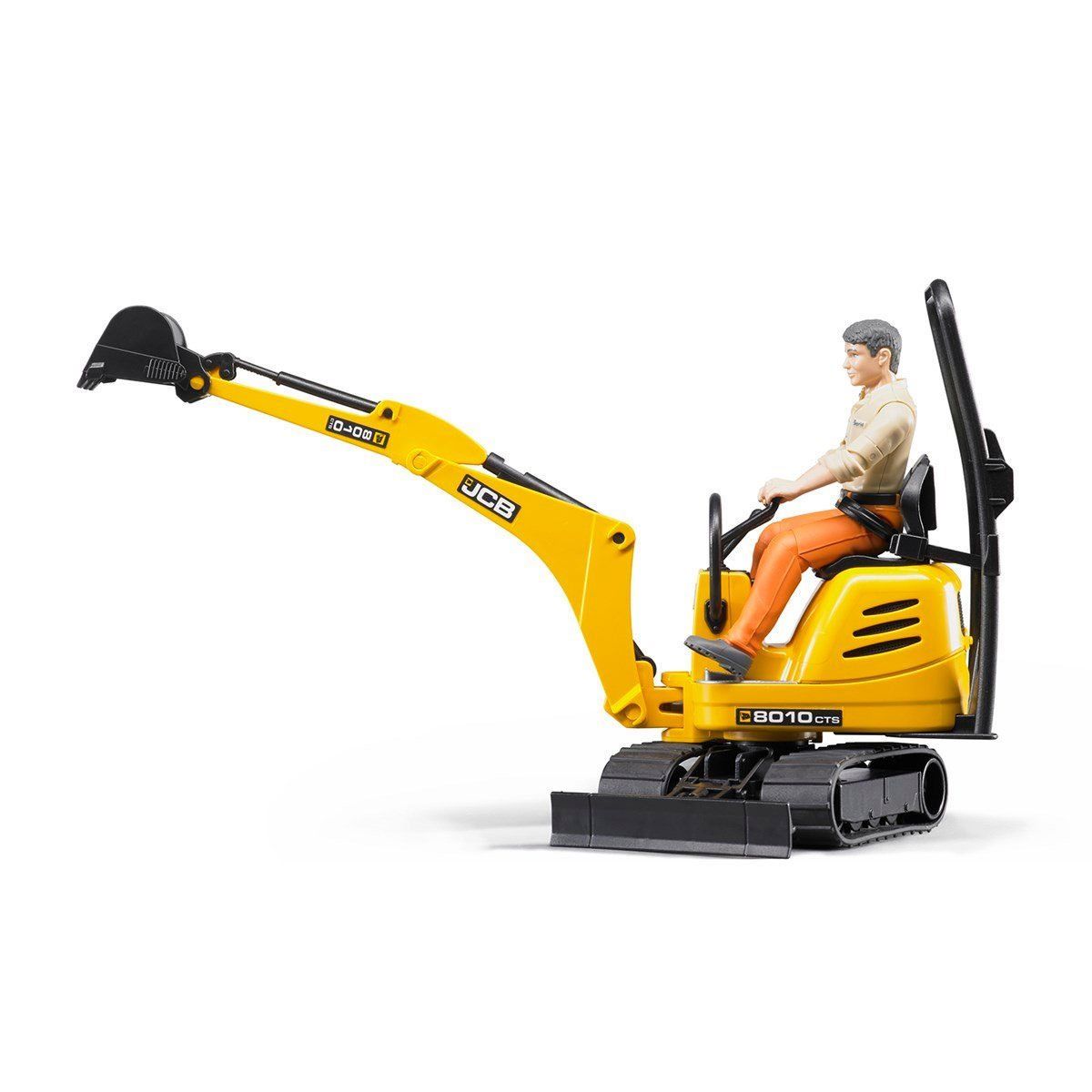 Bruder Br62002 Jcb Mikrobagger 8010 Cts & İnşaat İşçisi Oyuncak Kamyon ve İş Makineler | Milagron 