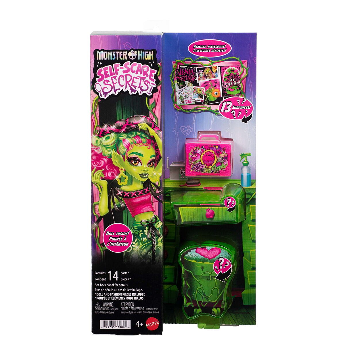 Jhk45 Monster High - Venus Mcflytrap Self-Scare Secrets Wave