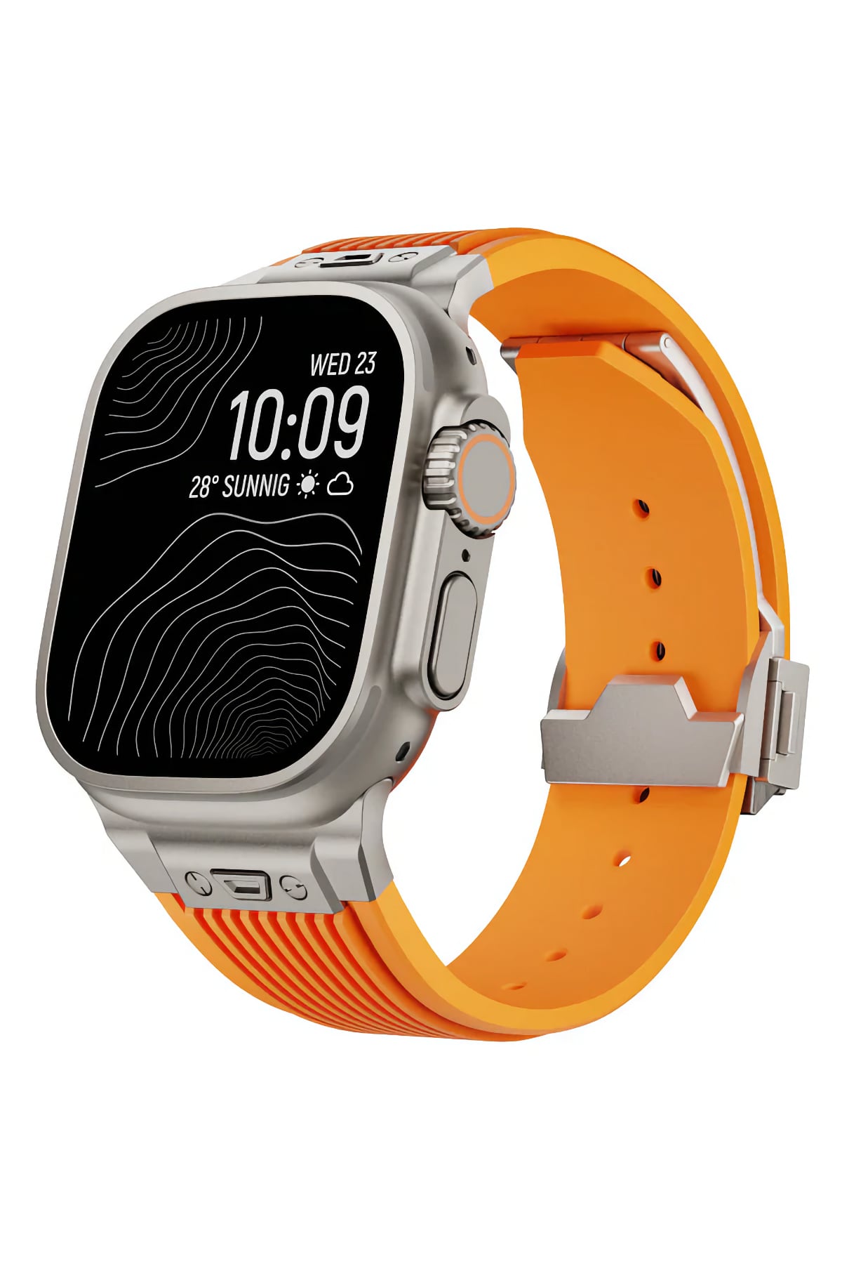 Apple Watch Uyumlu Streamlined Silikon Kordon Burnt