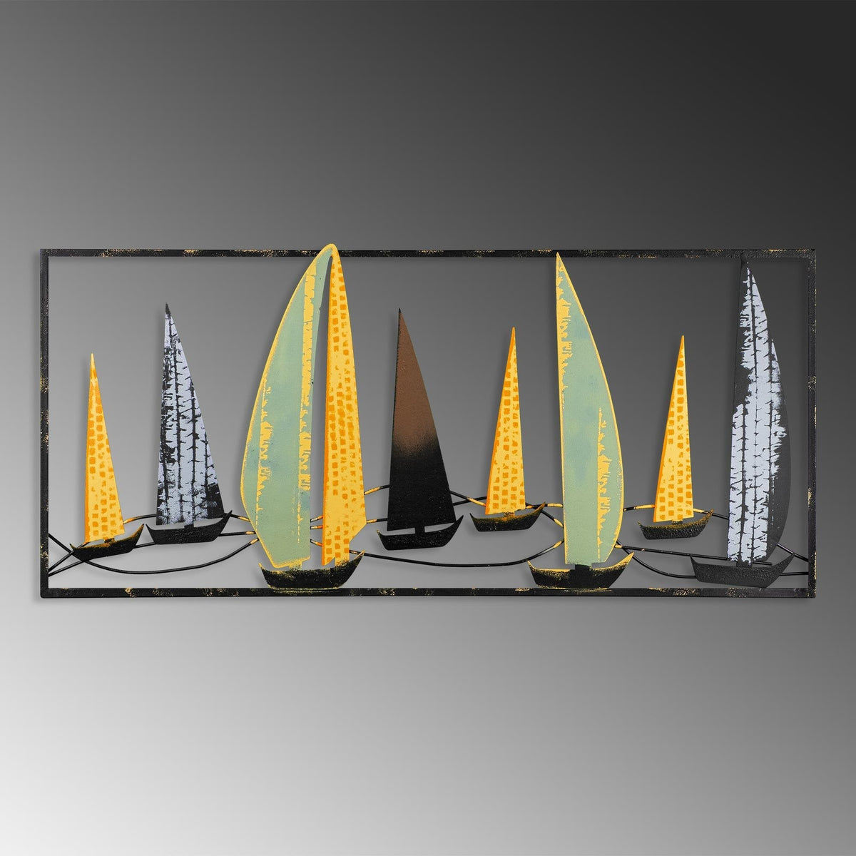 Bys-027-A Dekoratif Metal Duvar Tablosu 