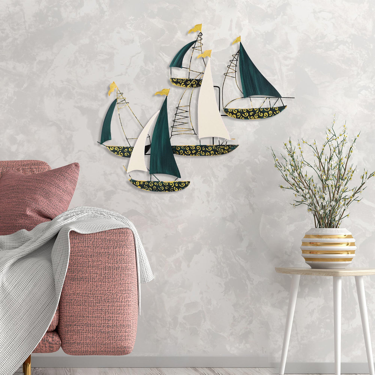 Bys-063-A Dekoratif Metal Duvar Tablosu 