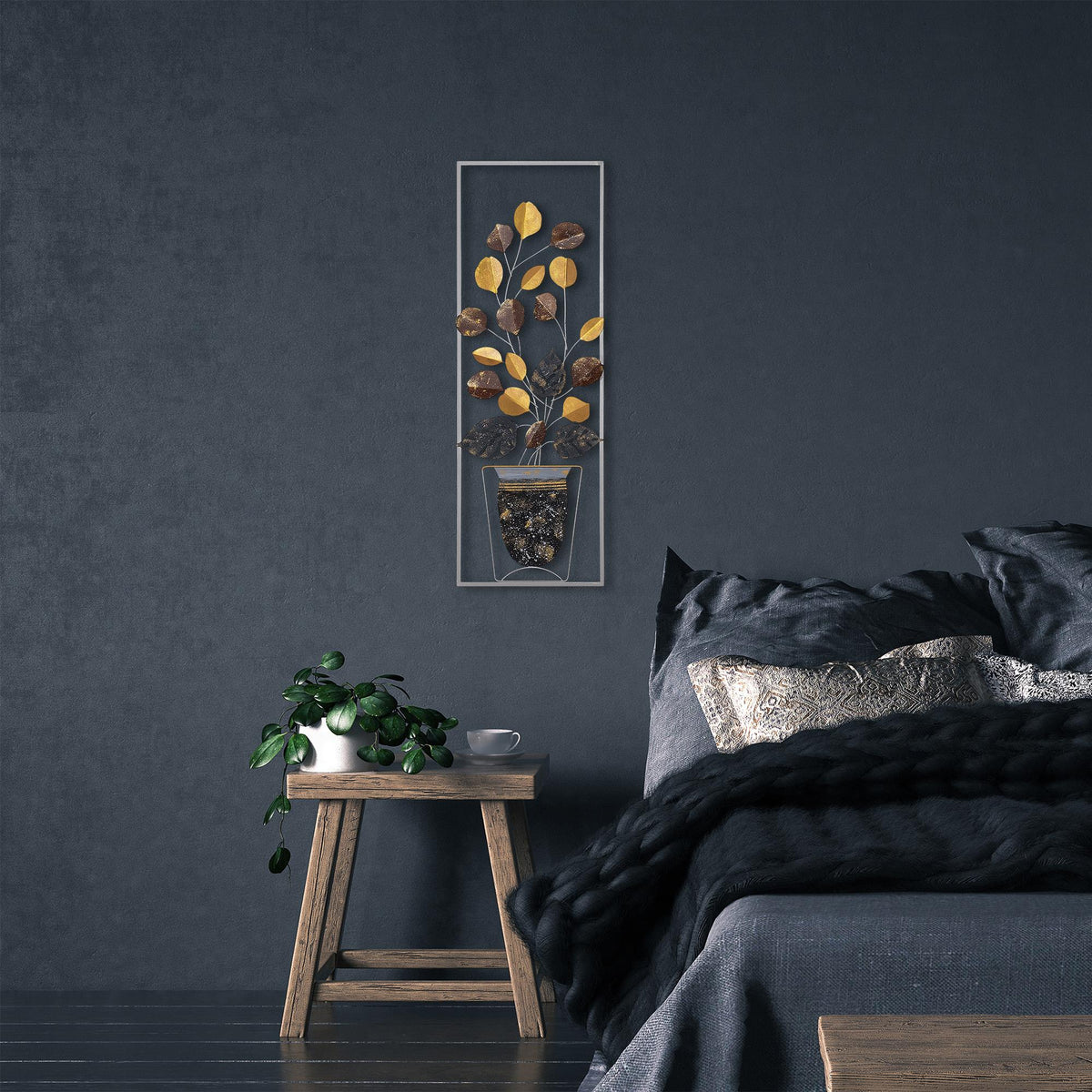 Bys-077 Dekoratif Metal Duvar Tablosu 