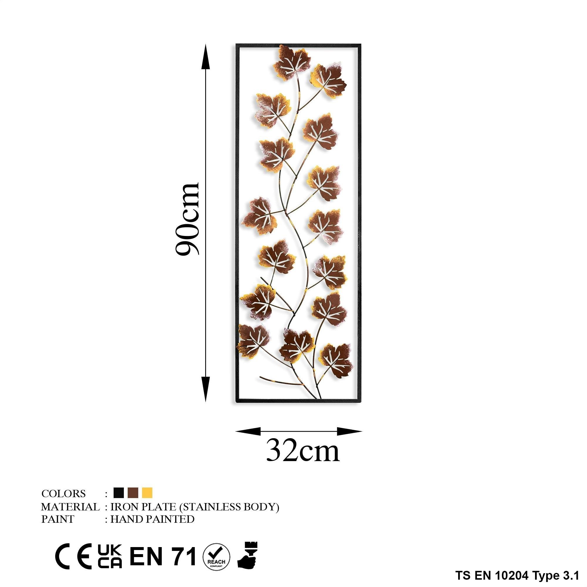 Bys-097-B Dekoratif Metal Duvar Tablosu 