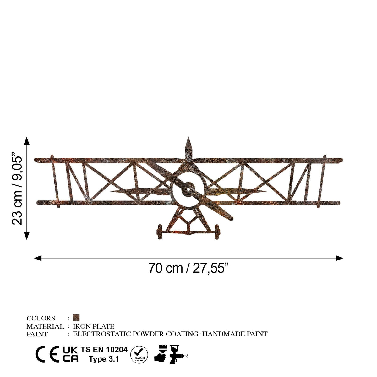 Bys-171 Dekoratif Metal Duvar Tablosu 