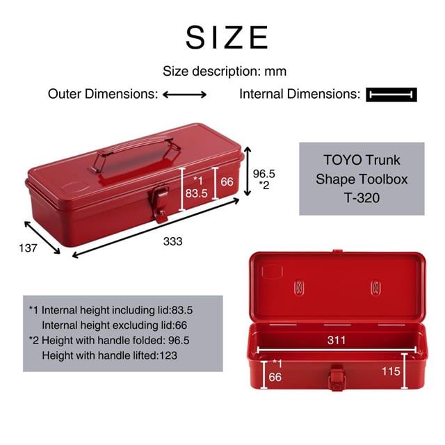 Toyo Steel-Toyo Steel T-320 Metal Saklama Kutusu, MOR-Saklama Kutusu-5-Milagron.com