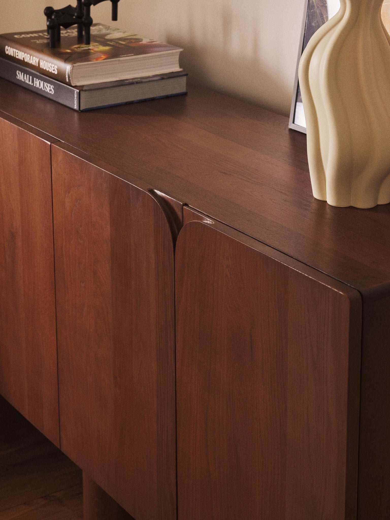 Cadi Masif Meşe Ahşap Dressoir 160 Cm