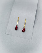 Murano Cam Kırmızı Nar Küpe