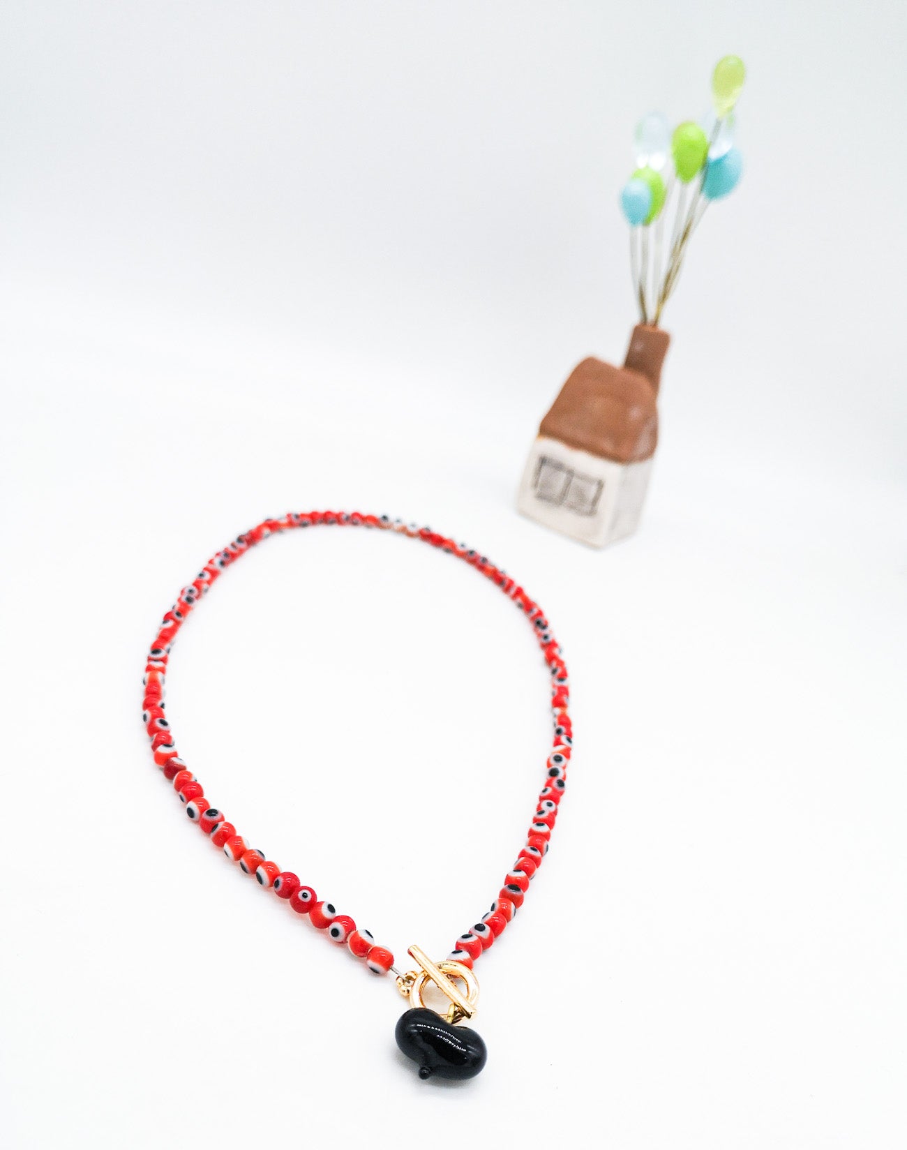 Murano Kalp Nazar Boncuğu Choker Kolye