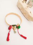 Murano Nar Taneli Kalp Aventurin İNci Sitrin Yeni Yıl Bileklik
