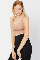 Cora Crop Top | Camel