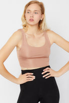 Cora Crop Top | Camel