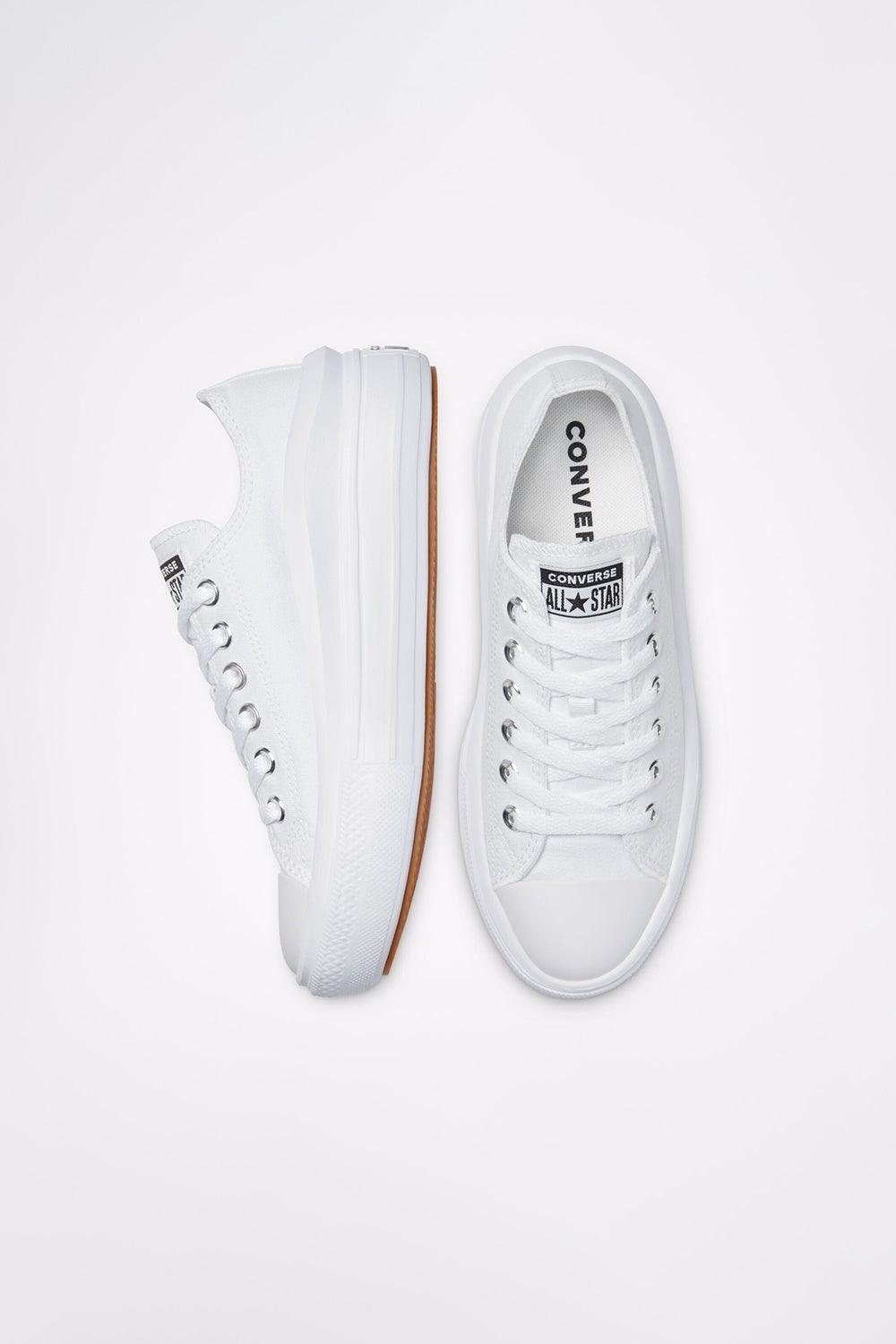 Converse | Canvas Color Chuck Taylor All Star Move White/White/White 1 | Milagron