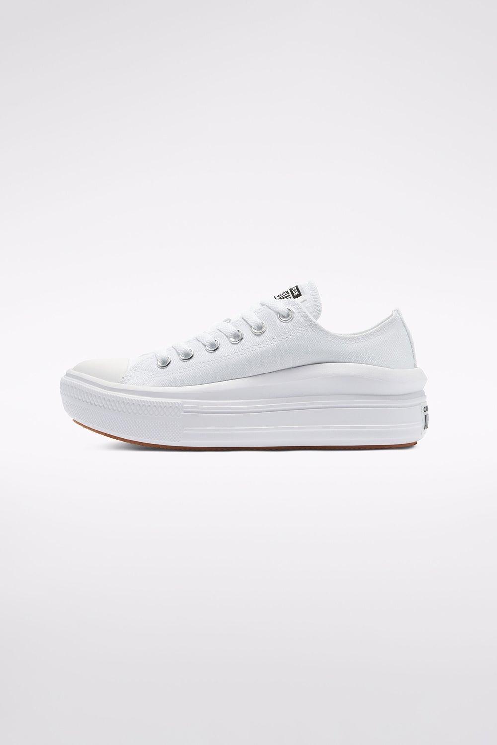 Converse | Canvas Color Chuck Taylor All Star Move White/White/White 2 | Milagron