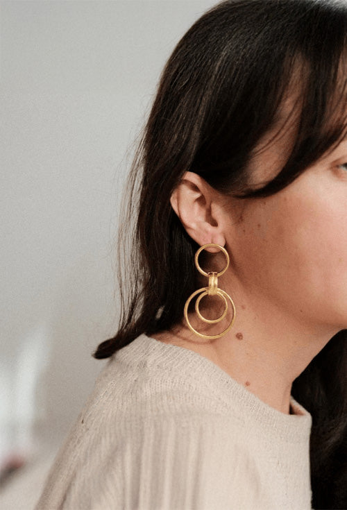 Morning Blue-Circles Earrings-Küpe-2-Milagron.com