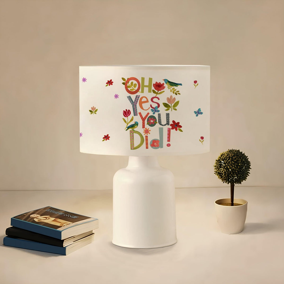 Home Modern Pasta Desenli Başlıklı Çocuk Odası Abajur Lamba 