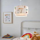 Home Hello Friends Kumaş Baskılı Çocuk Odası Sarkıt Lamba 