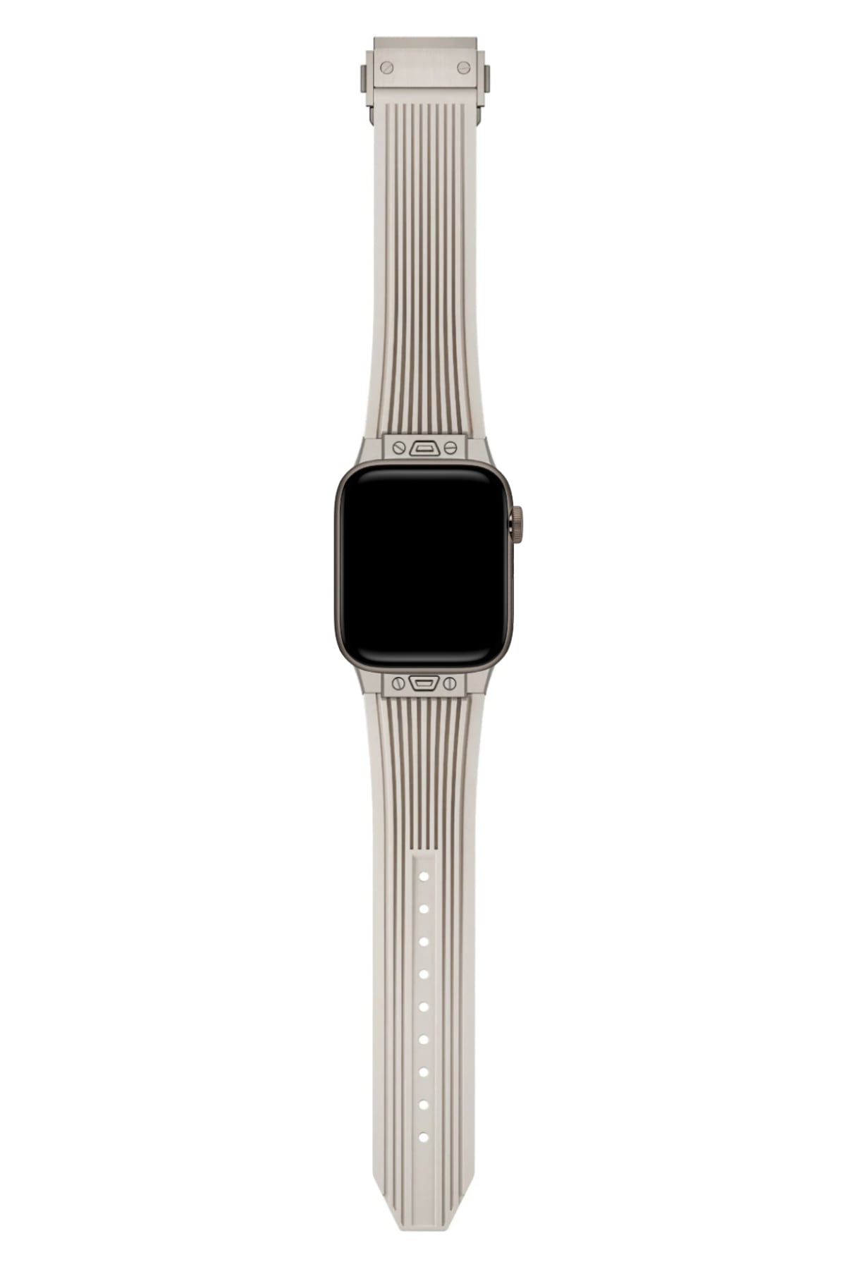 Apple Watch Uyumlu Streamlined Silikon Kordon Cream