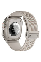Apple Watch Uyumlu Streamlined Silikon Kordon Cream
