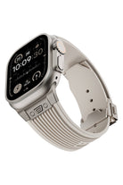 Apple Watch Uyumlu Streamlined Silikon Kordon Cream