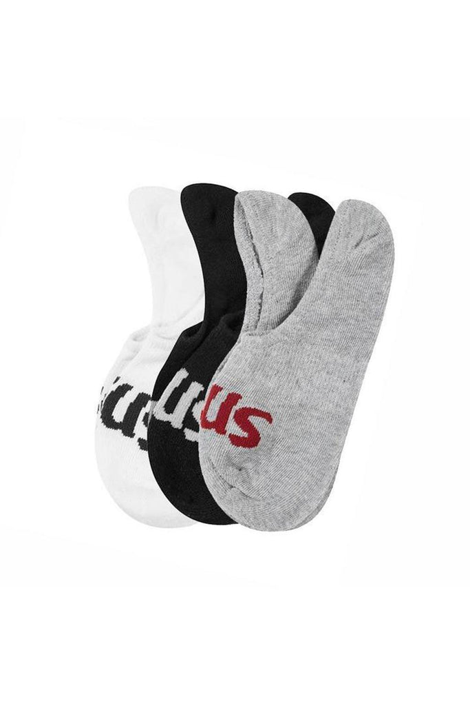 Deus | Curvy No Show Sock 3 Pack Multi Color 1 | Milagron