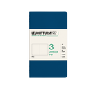 Leuchtturm1917 Jottbook Pur A6 64 Numaralandırılmış Sayfa Düz 3'Lü Paket Defter Indigo 400717