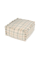 Lorena Canals Çocuk Odası Pufu, Tartan Blue Sage