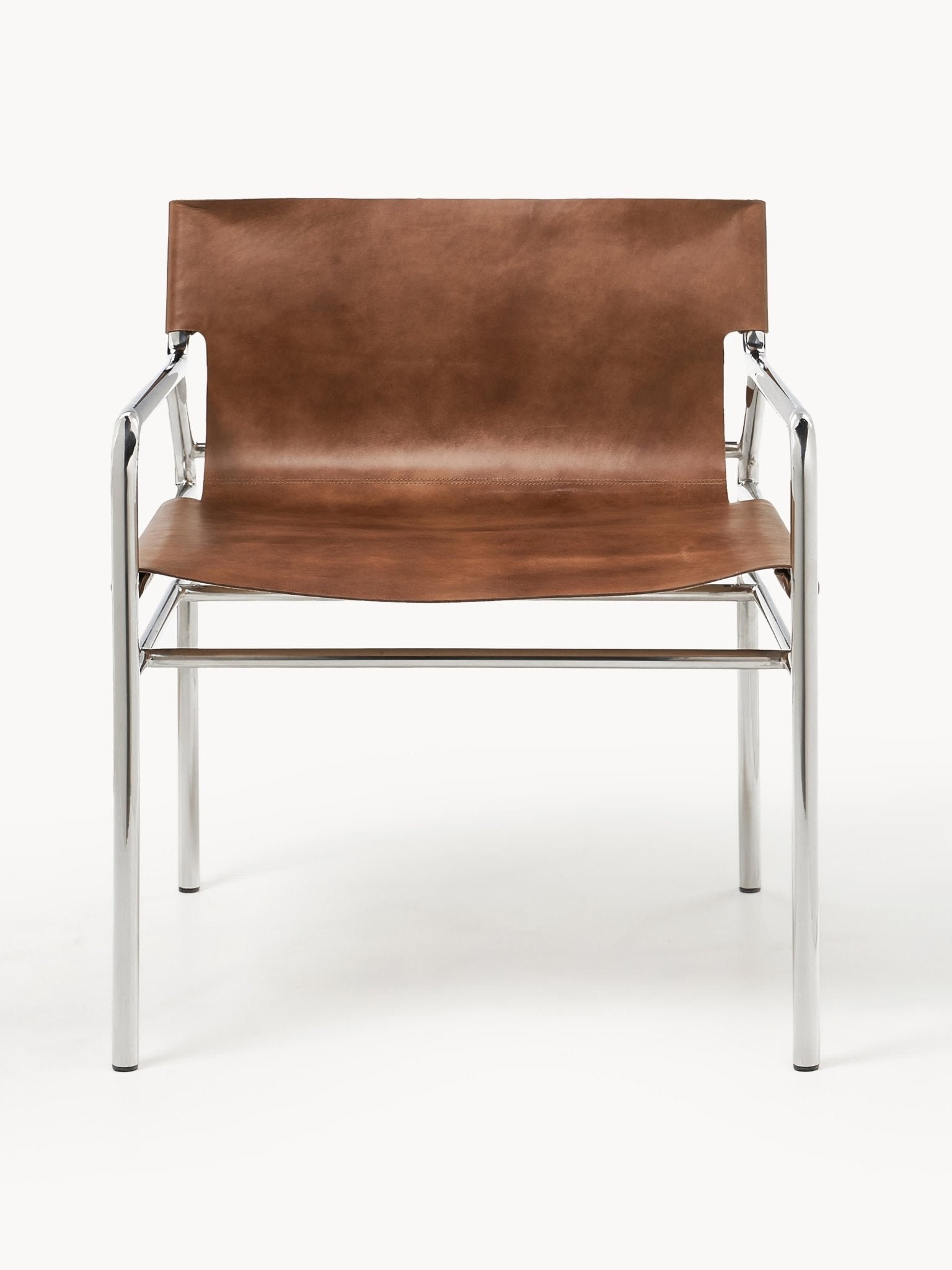 Dion Lounge Koltuk %100 Deri Cilalı Metal Çerçeve