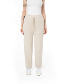 Kadin Relaxed Fit Fm Icon Nakişli Jogger - Bej